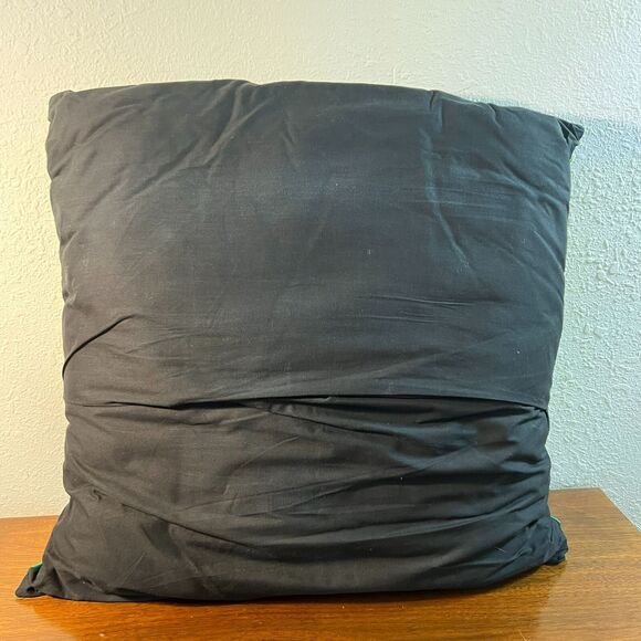 Large Square Pillows, Green Gold, Floor Pouf, 20" x 20" inch - Picture 7 of 7